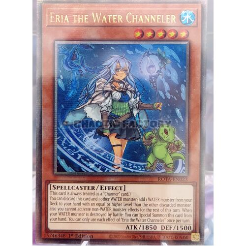 ROTA-EN023 Eria the Water Channeler Quarter Century Secret Rare 1st Edition NM