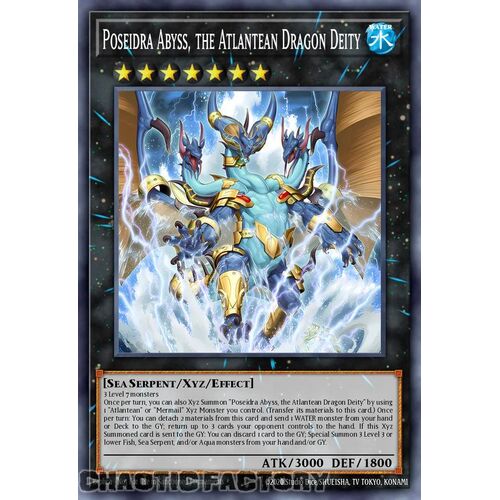 ROTA-EN043 Poseidra Abyss, the Atlantean Dragon Lord Ultra Rare 1st Edition NM