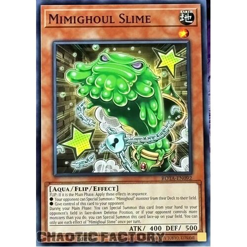 ROTA-EN092 Mimighoul Slime Super Rare 1st Edition NM