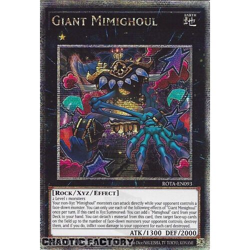 ROTA-EN093 Giant Mimighoul Quarter Century Secret Rare 1st Edition NM