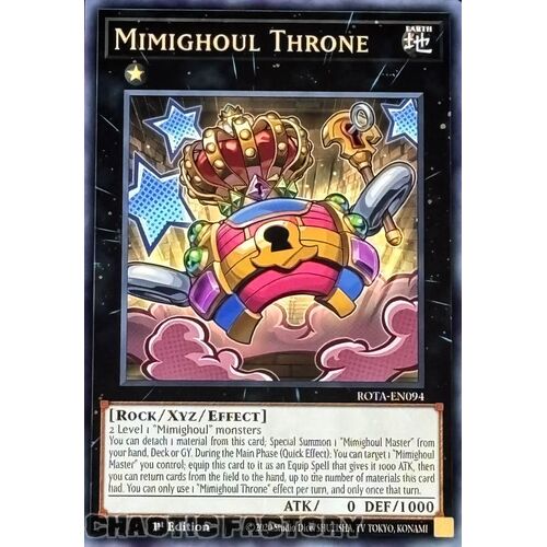 ROTA-EN094 Mimighoul Throne Ultra Rare 1st Edition NM