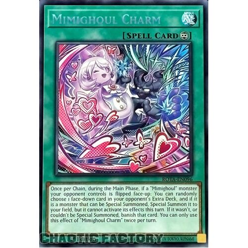 ROTA-EN096 Mimighoul Charm Secret Rare 1st Edition NM