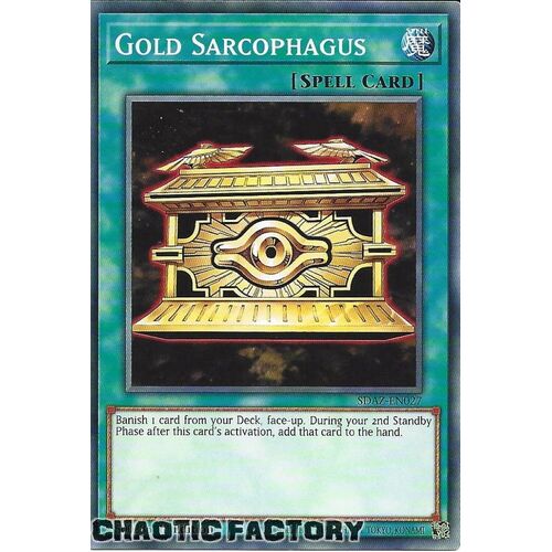 SDAZ-EN027 Gold Sarcophagus Common 1st Edition NM