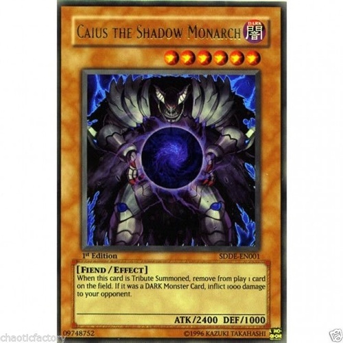 Caius the Shadow Monarch - SDDE-EN001 - Ultra Rare 1st Edition NM