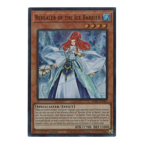 Revealer of the Ice Barrier - SDFC-EN002 - Ultra Rare 1st Edition NM