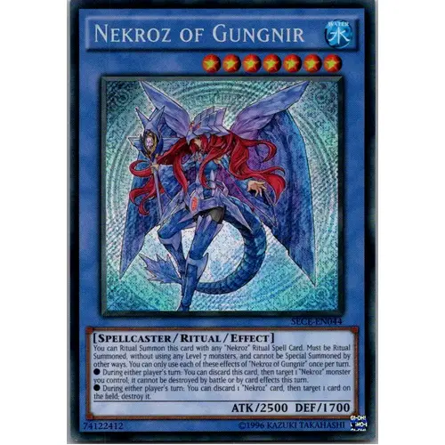 Nekroz of Gungnir SECE-EN044 Secret Rare 1st Edition NM