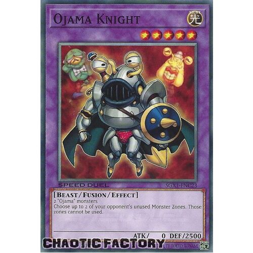 SGX1-ENC23 Ojama Knight Common 1st Edition NM