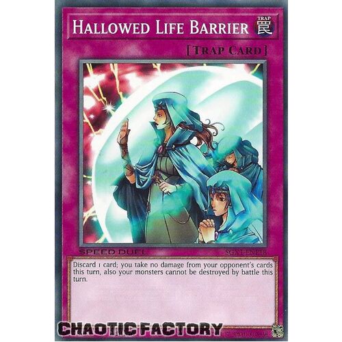 SGX1-ENE18 Hallowed Life Barrier Common 1st Edition NM