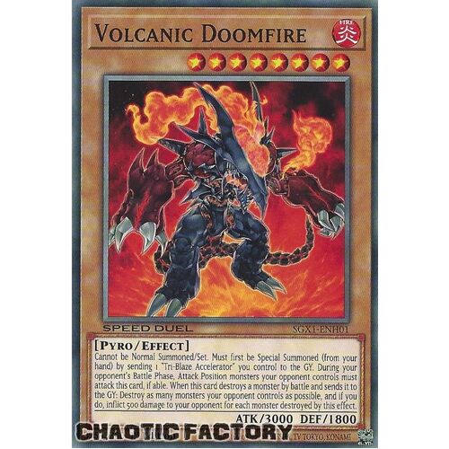 SGX1-ENH01 Volcanic Doomfire Common 1st Edition NM