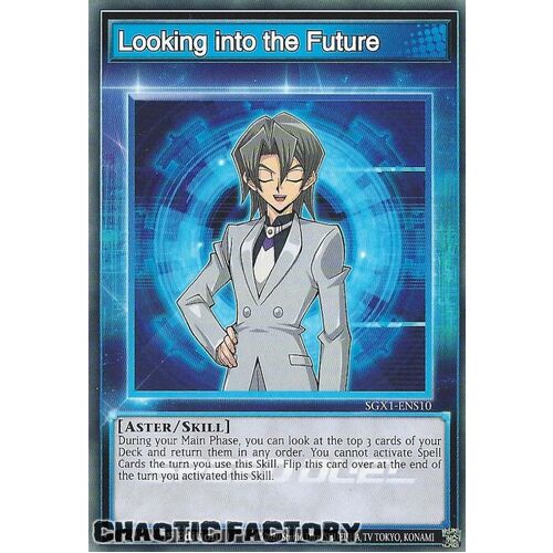 SGX1-ENS10 Looking into the Future Common Skill Card 1st Edition NM