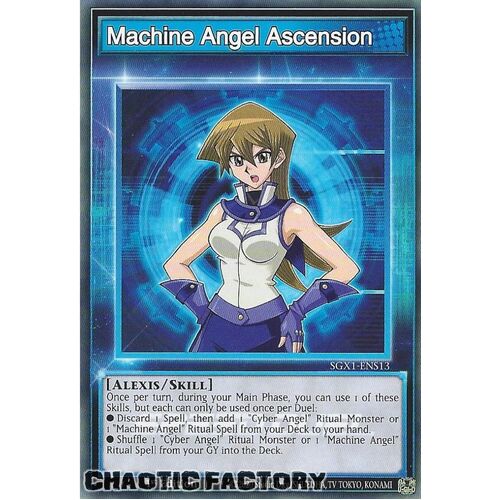 SGX1-ENS13 Machine Angel Ascension Common Skill Card 1st Edition NM