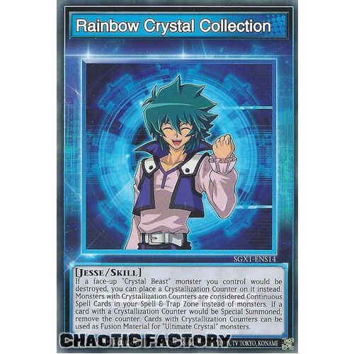 SGX1-ENS14 Rainbow Crystal Collection Common Skill Card 1st Edition NM