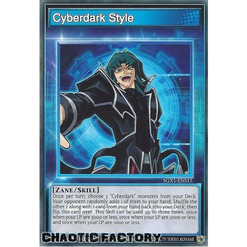 SGX1-ENS15 Cyberdark Style Common Skill Card 1st Edition NM