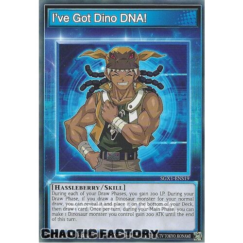 SGX1-ENS19 I've Got Dino DNA! Common Skill Card 1st Edition NM