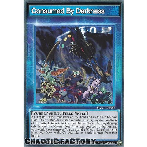 SGX1-ENS20 Consumed By Darkness Common Skill Card 1st Edition NM