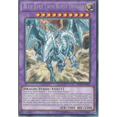 Blue-Eyes Twin Burst Dragon Secret Rare SHVI-EN099 UNLIMITED Edition NM