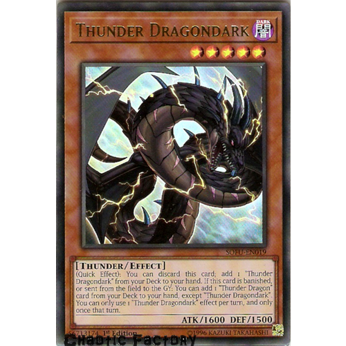 SOFU-EN019 Thunder Dragondark Ultra Rare Unlimited Edition NM