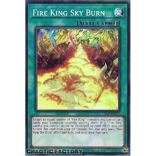 SR14-EN025 Fire King Sky Burn Super Rare 1st Edition NM