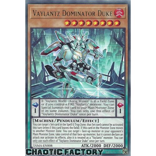 TAMA-EN008 Vaylantz Dominator Duke Rare 1st Edition NM