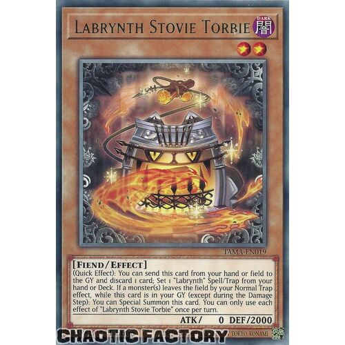 TAMA-EN019 Labrynth Stovie Torbie Rare 1st Edition NM