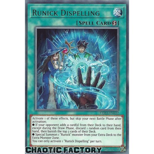 TAMA-EN032 Runick Dispelling Rare 1st Edition NM