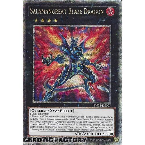 TN23-EN007 Salamangreat Blaze Dragon Quarter Century Secret Rare 1st Edition NM