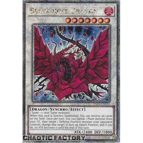 TN23-EN014 Black Rose Dragon Quarter Century Secret Rare 1st Edition NM