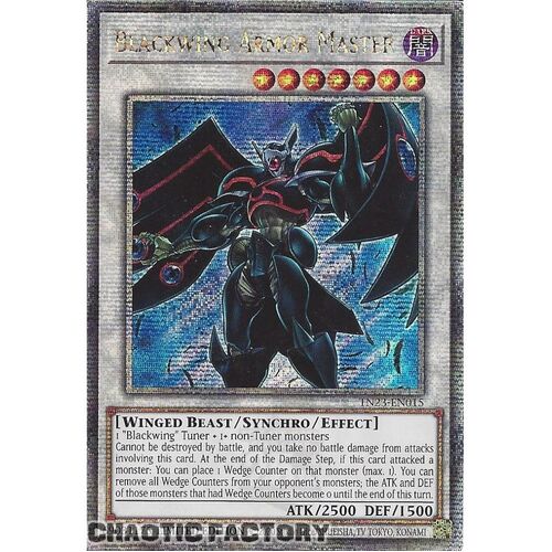 TN23-EN015 Blackwing Armor Master Quarter Century Secret Rare 1st Edition NM