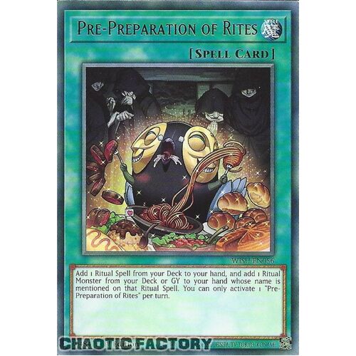 WISU-EN056 Pre-Preparation of Rites Rare 1st Edition NM