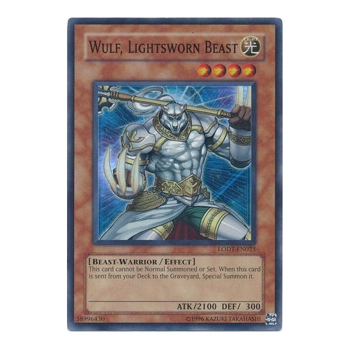 Yugioh Wulf, Lightsworn Beast - LODT-EN023 - Super Rare NM Unlimited